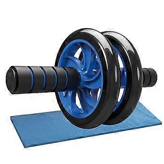 Leises Bauchrollenrad-Trainingsgerät für Bauchkernkrafttraining16 Zoll Blau Zwei Räder