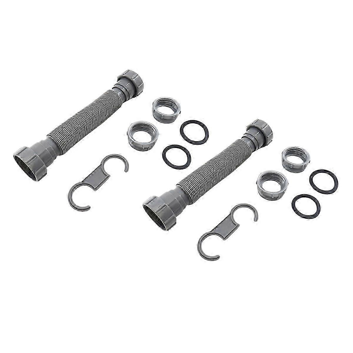 2PCS Kitchen Sink Waste Pipe Kitchen Sink Overflow Pipe