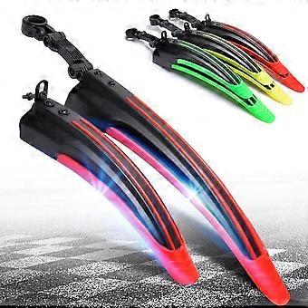 2 pezzi eleganti parafanghi anteriori e posteriori in plastica per mountain bike
