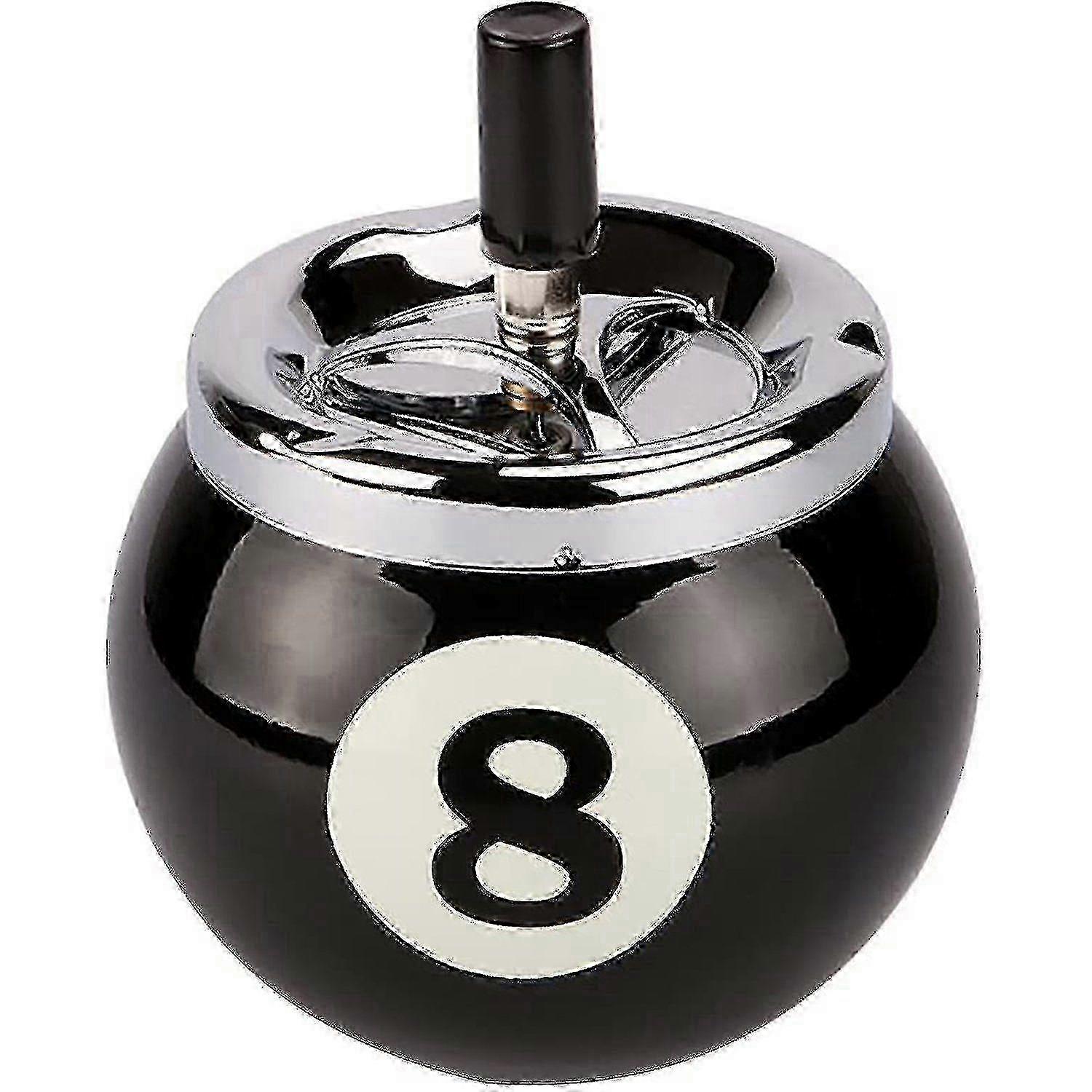 Windproof Rotating Billiard Ball Ashtray