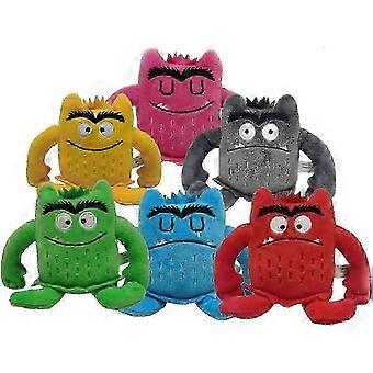 Monster Plush Toys, My Emotional Little Monster Cartoon Doll, Blue/red Monster Plush Toy, Color Plush Doll Set-1set 6pcs N