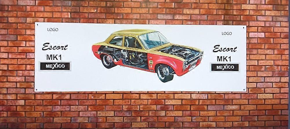 Oldtimer-Banner Ford Escort CYQZ697
