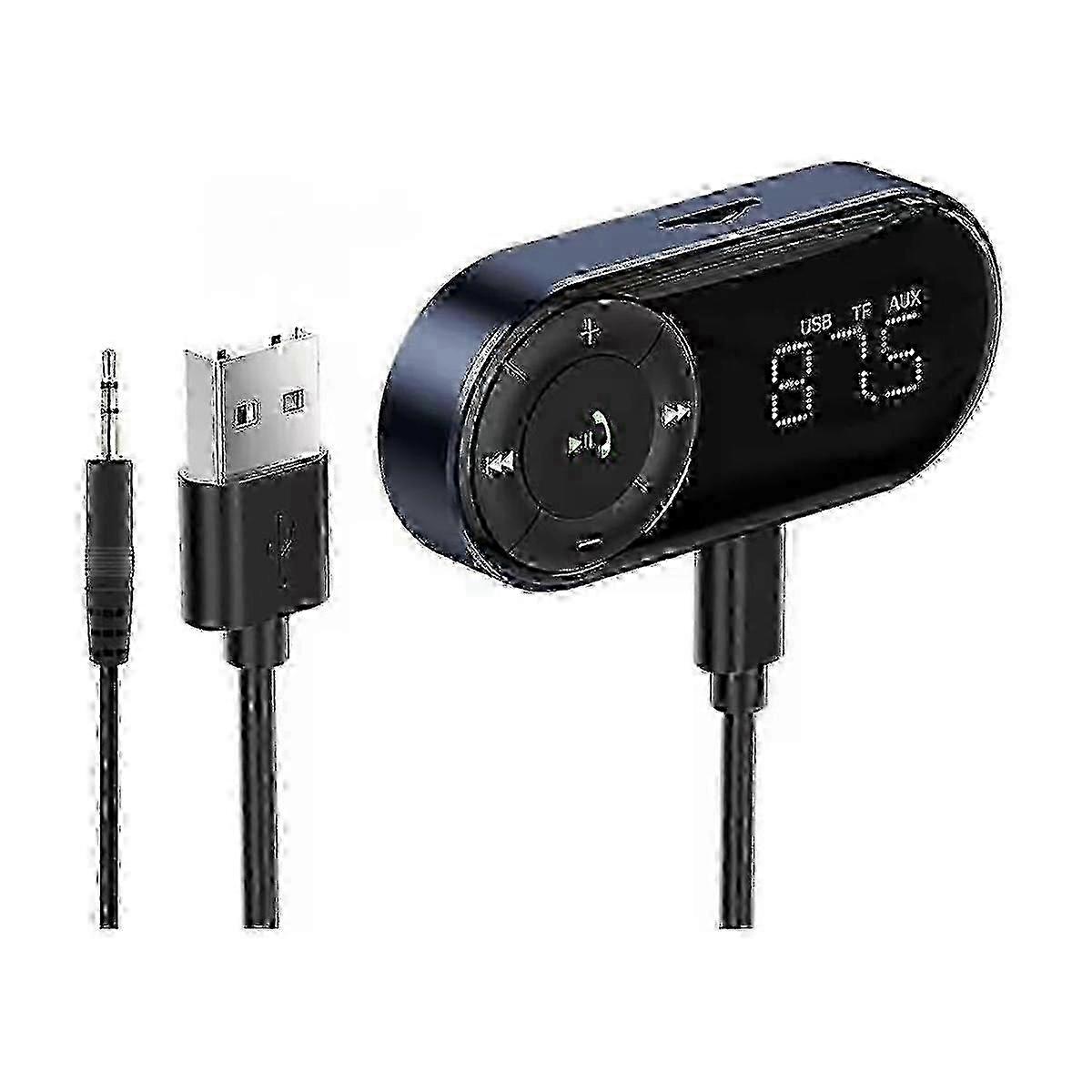 Bluetooth 5.2 Stereo FM Transmitter Adapter