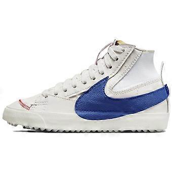 Chaussures de skate montantes Nike Blazer 77 Jumbo en cuir, légères et résistantes à l'abrasion, pour homme, beige, blanc et bleu DR9868-002