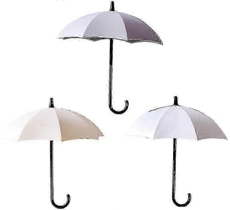 3pcs Adhesive Umbrella Wall Hooks