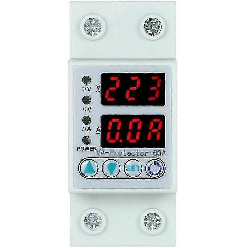Digital 63A Adjustable Voltage Current Protector