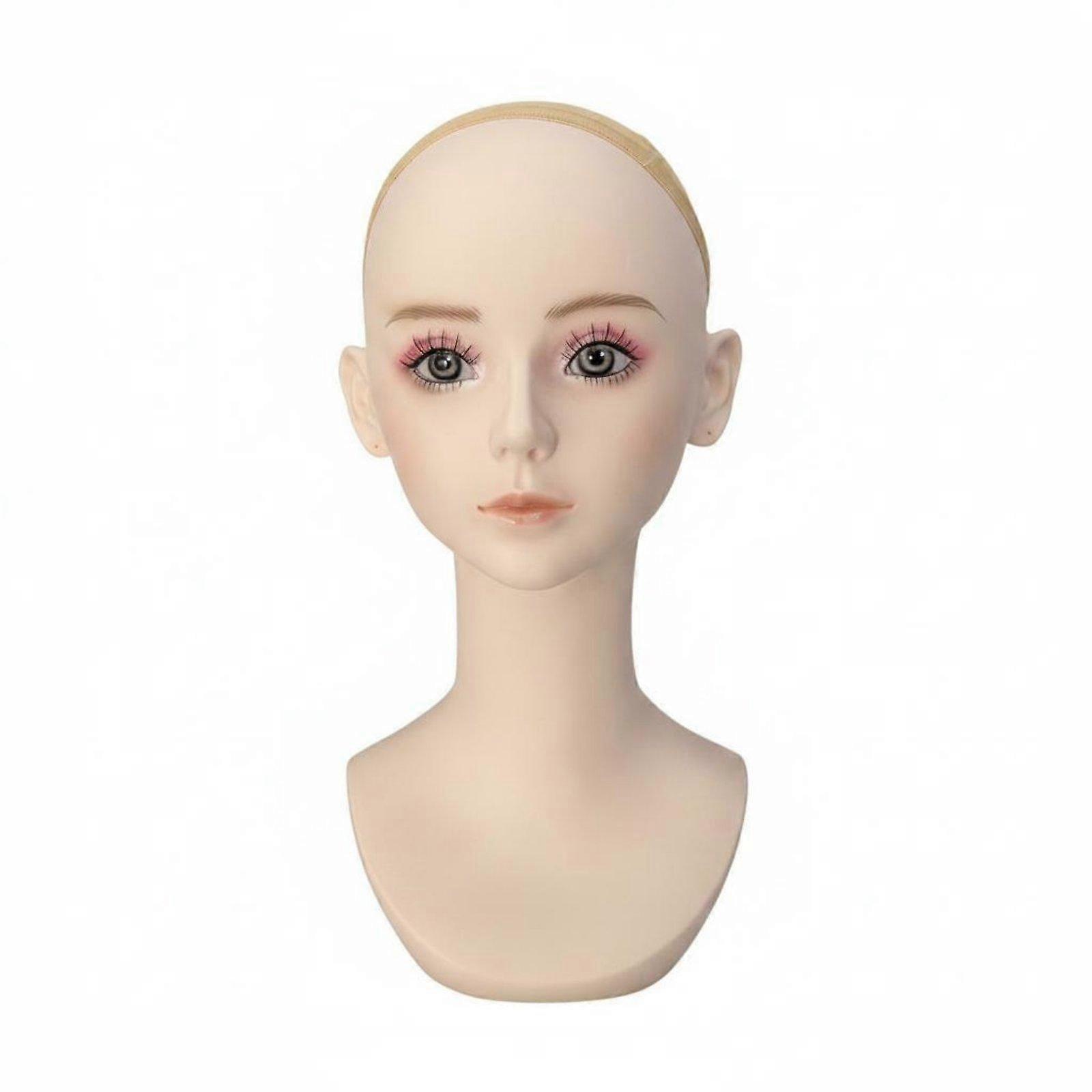 PVC Cosplay Wig Display Styling Head
