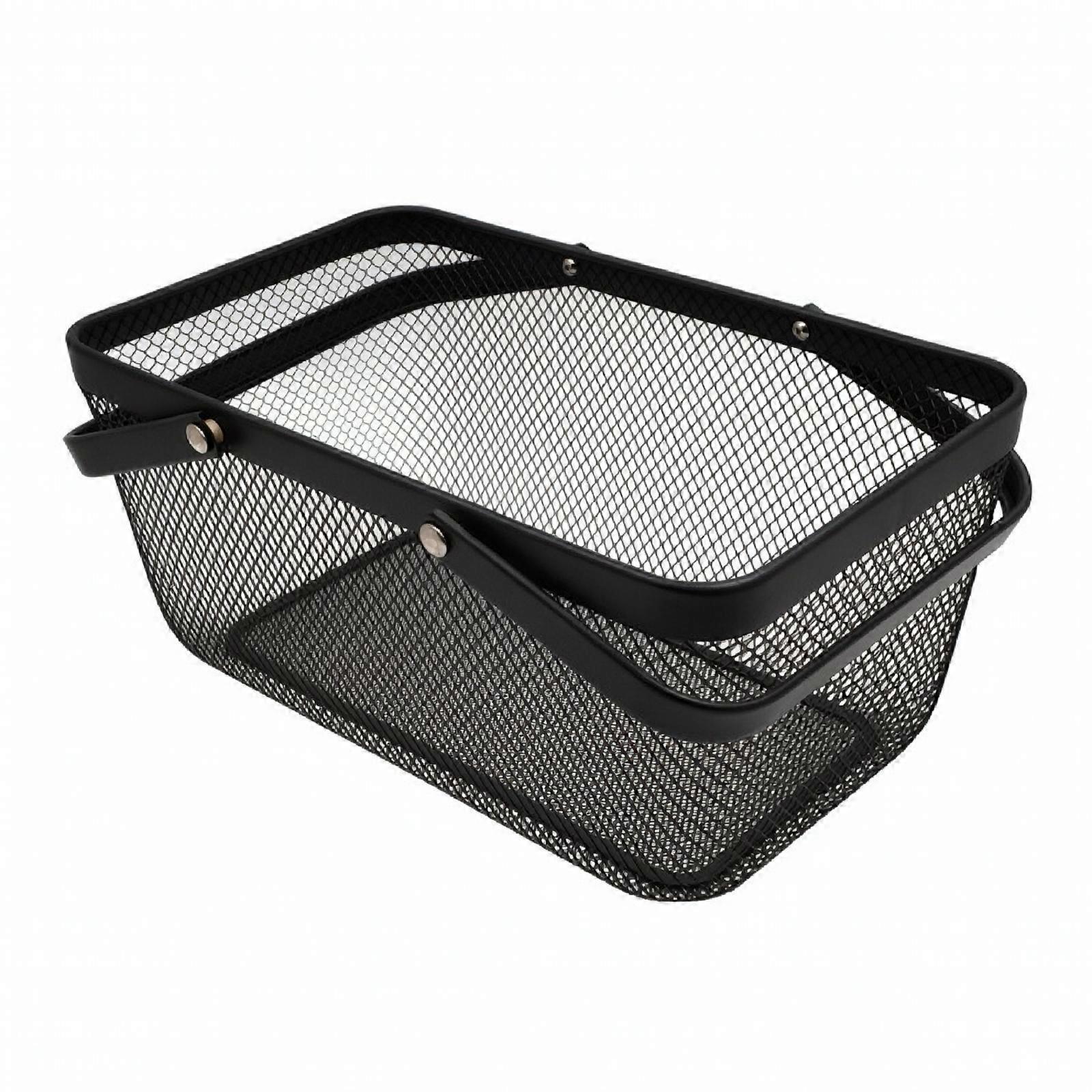 Metal Mesh Basket Rectangular Mesh Storage Basket Breathable for Kitchen