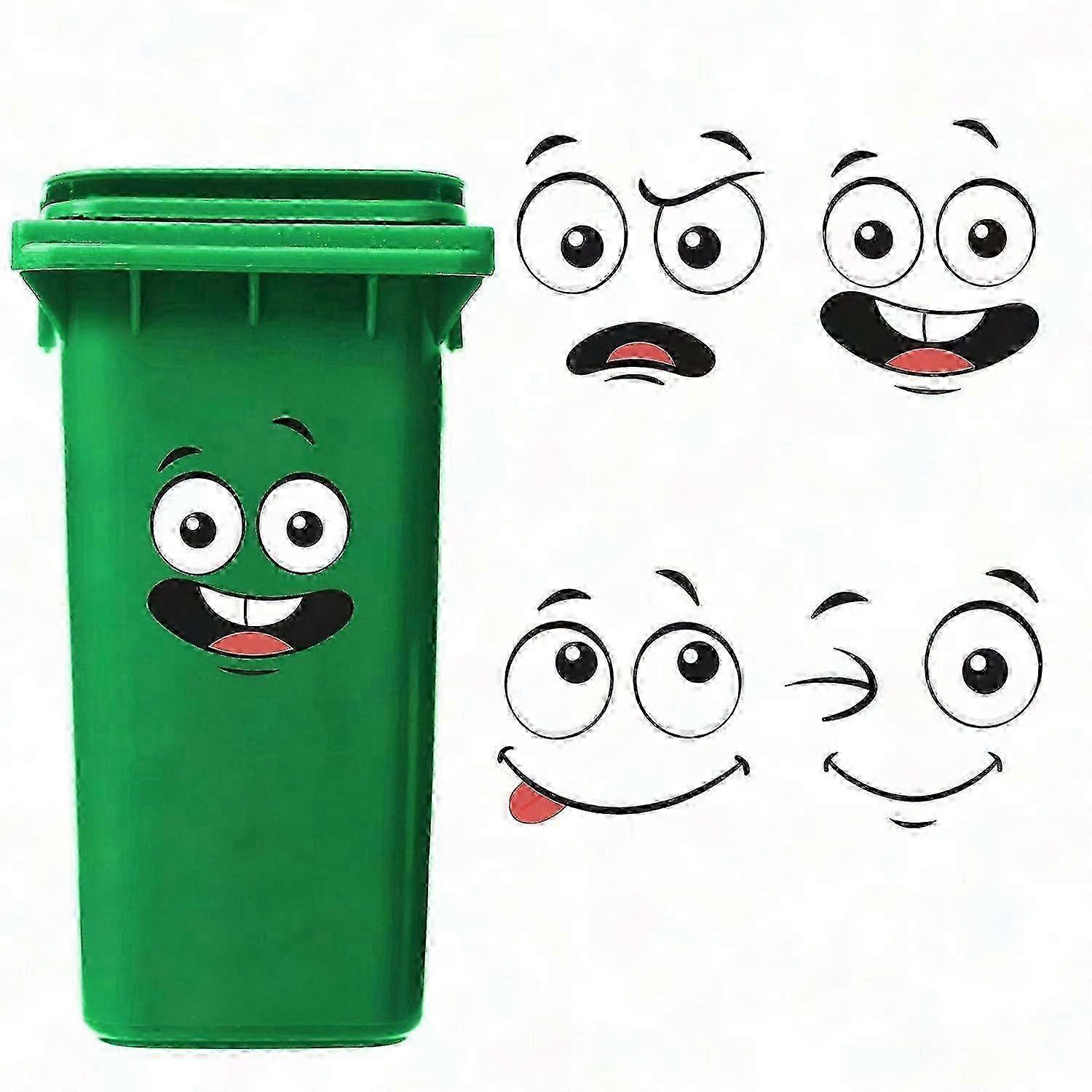 Cartoon Bin Decals PVC Waterproof