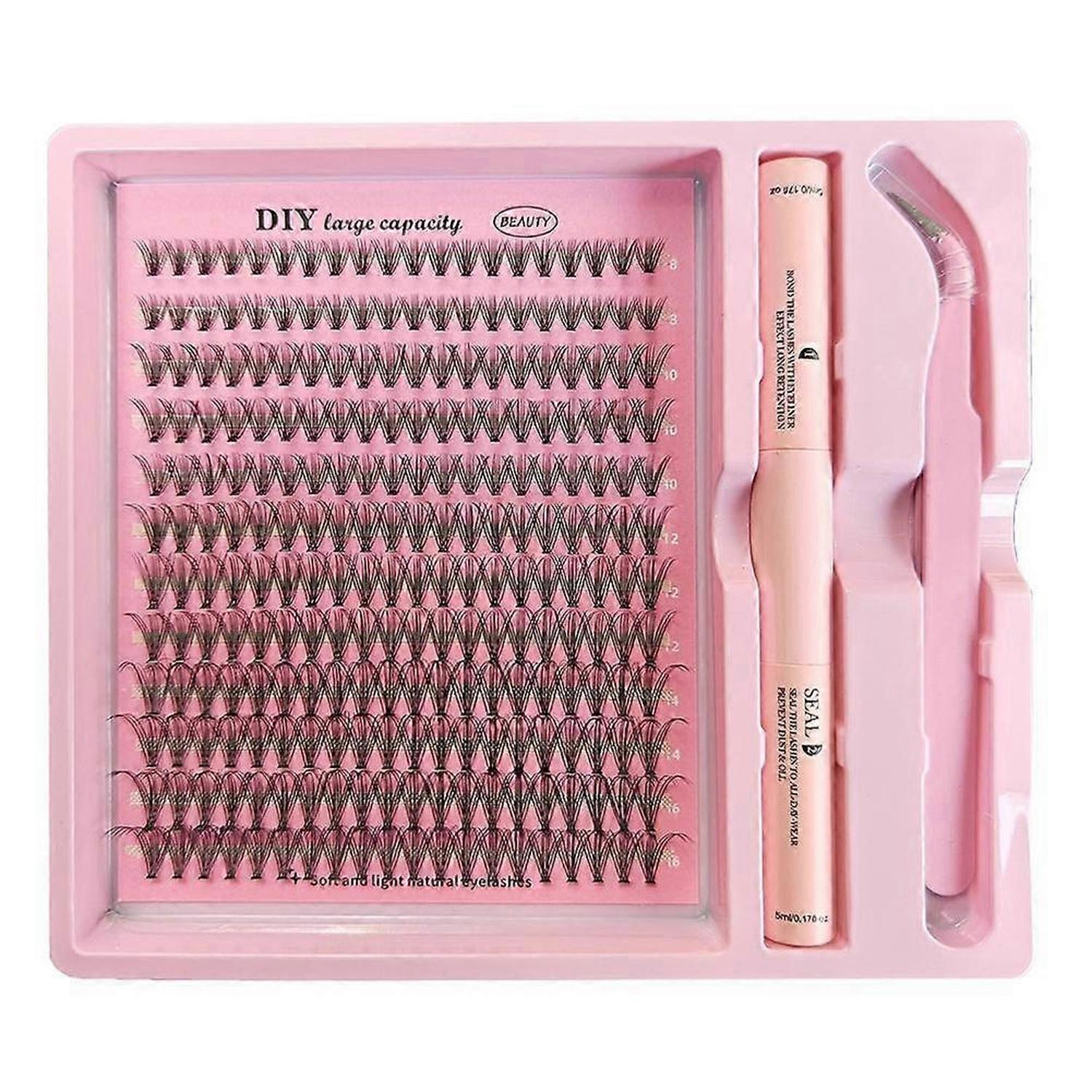 Diy False Eyelash Kit For Self Application Makeup Individual Eyelash Extensions