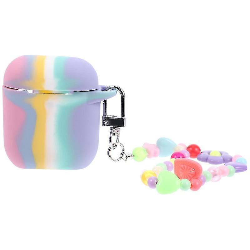 5.5X5.5cm Assorted Color Speaker Bags, Covers & Cases Chic Headphone Cover With Chain Wireless Heads