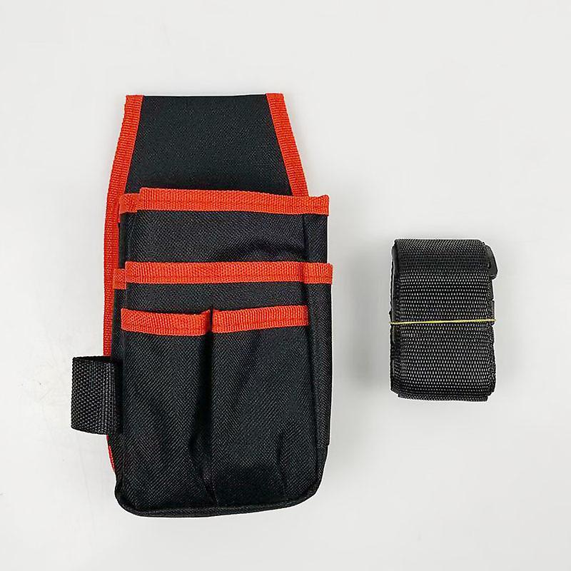 Tool Belt, Adjustable Belt Tool Holder, Tool Pouch, Tool Bag with Belt, Carpenter Tool Belt Bag for Home Garden Electrician - Red