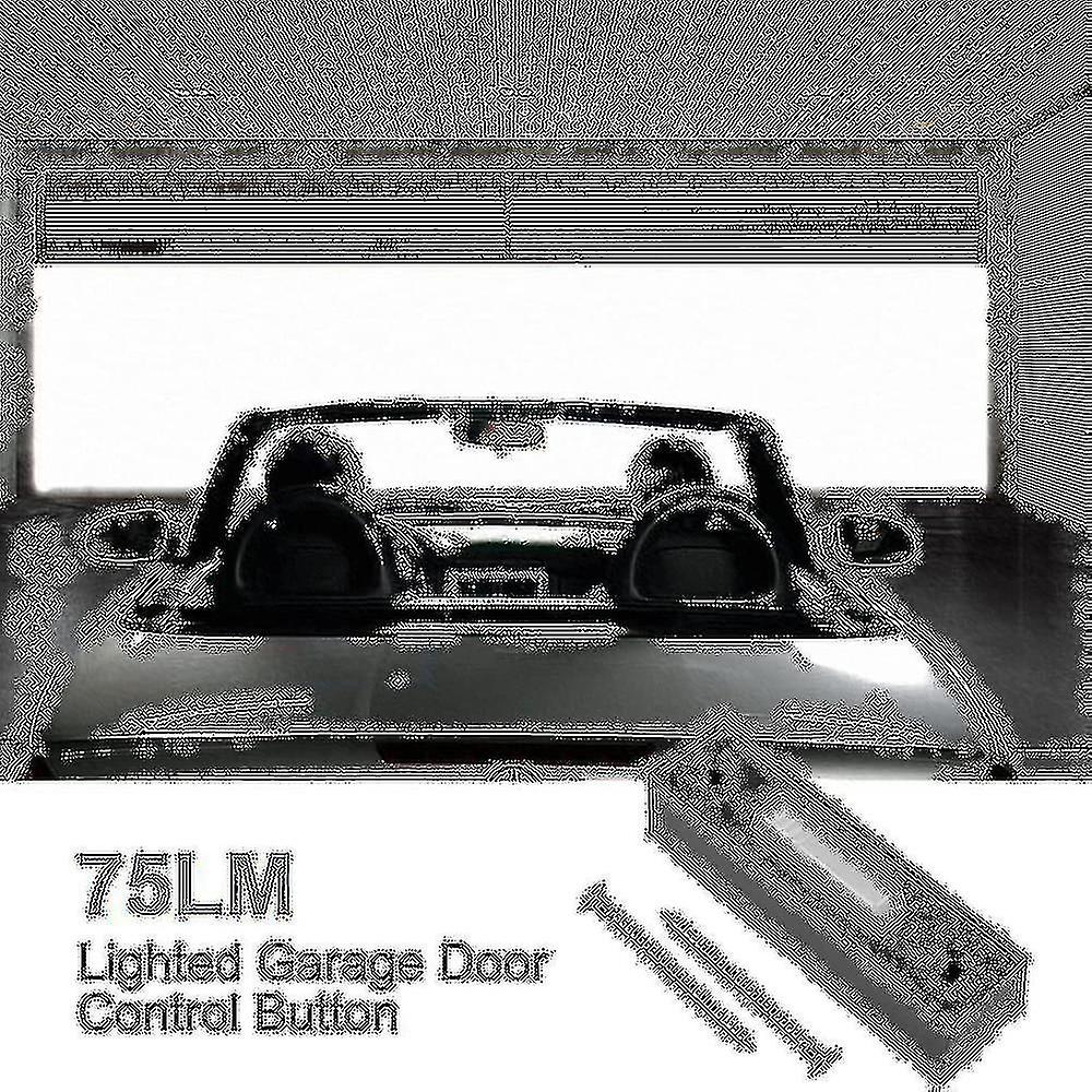 2pcs Universal Garage Door Opener Switch 41a4166 Lighted Wall Mounted Push Button Black Finish With