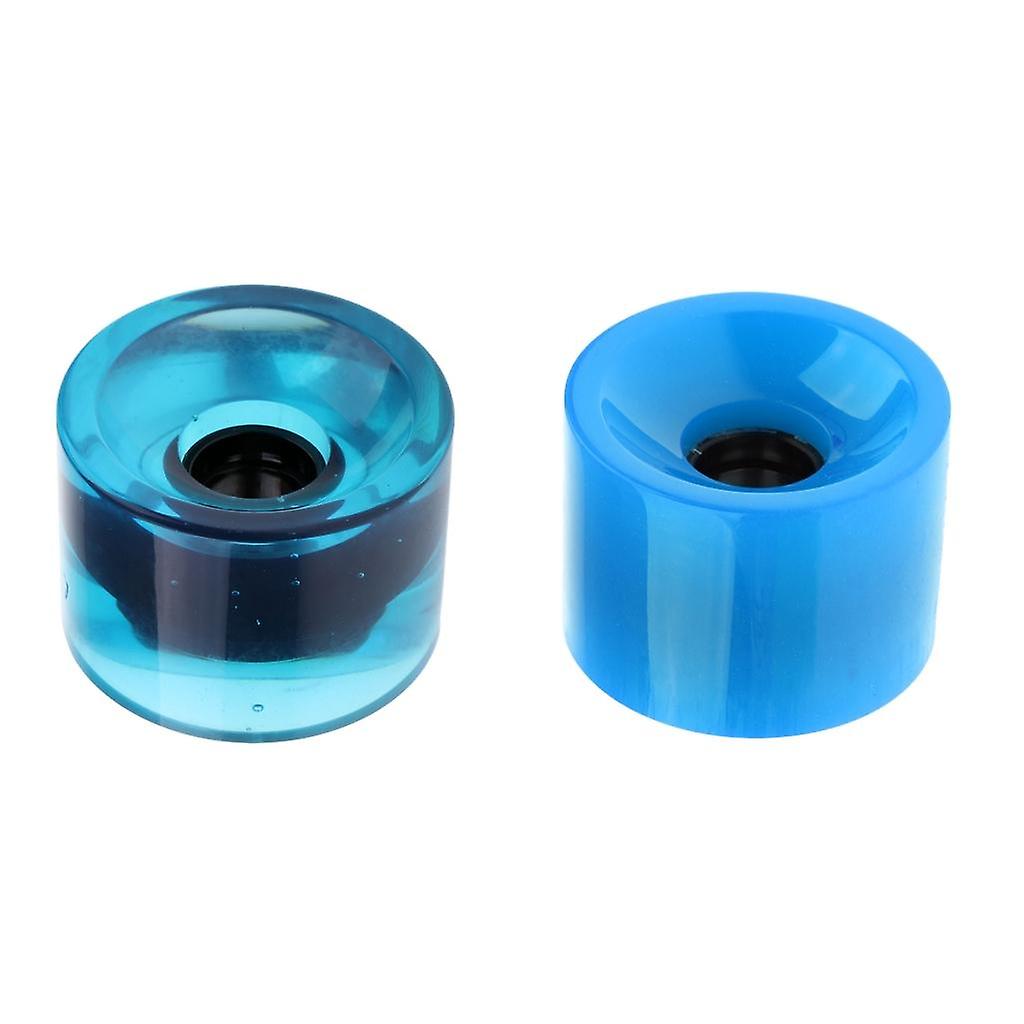 2 stücke PU Skateboard Räder Longboard Ersatz Räder Cruiser Teile 70x51mm