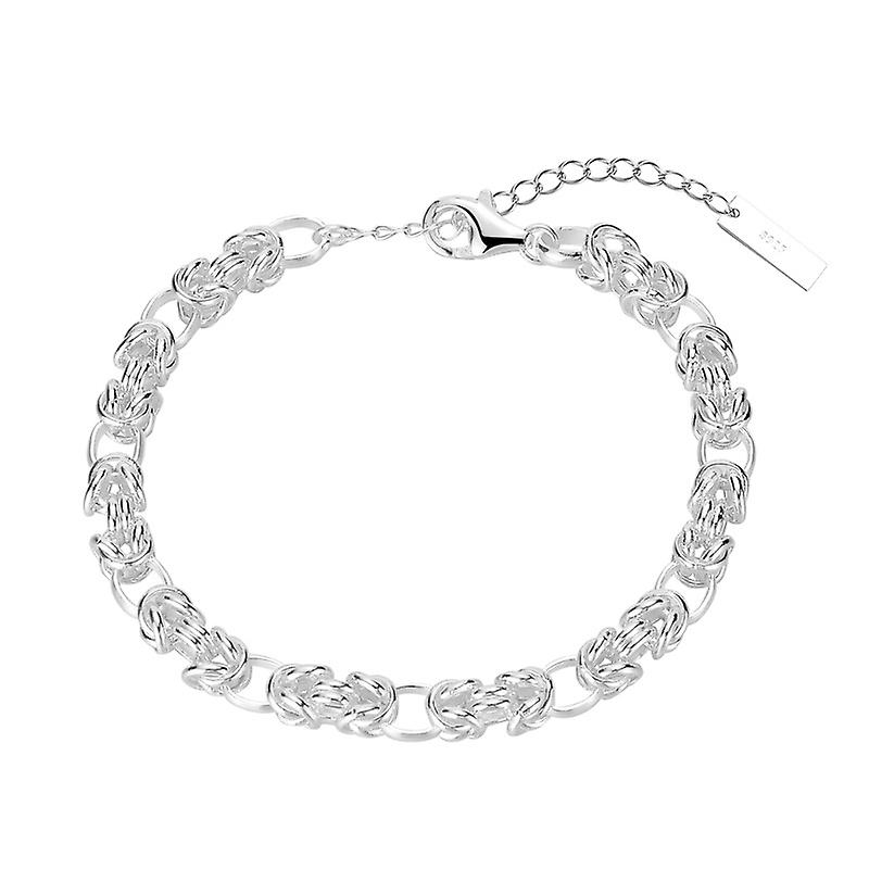 S925 Sterling Silver Brățară hip hop simplă