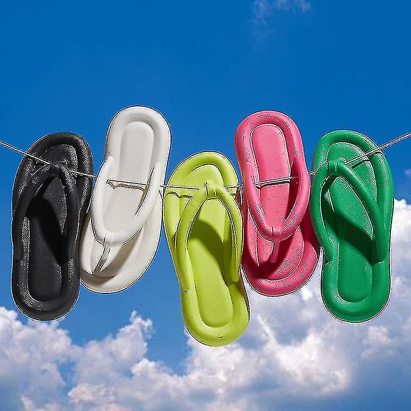 Candy Color Flip Flops Summer Sliders For Women Eva Soft Beach Non-slip Slippers