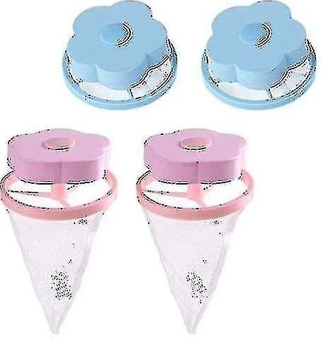 4pcs Lint Catcher Compatible With Laundry,pet Hair Remover Compatible With Laundry,washing Machine Floating Lint Mesh Bag Reusable