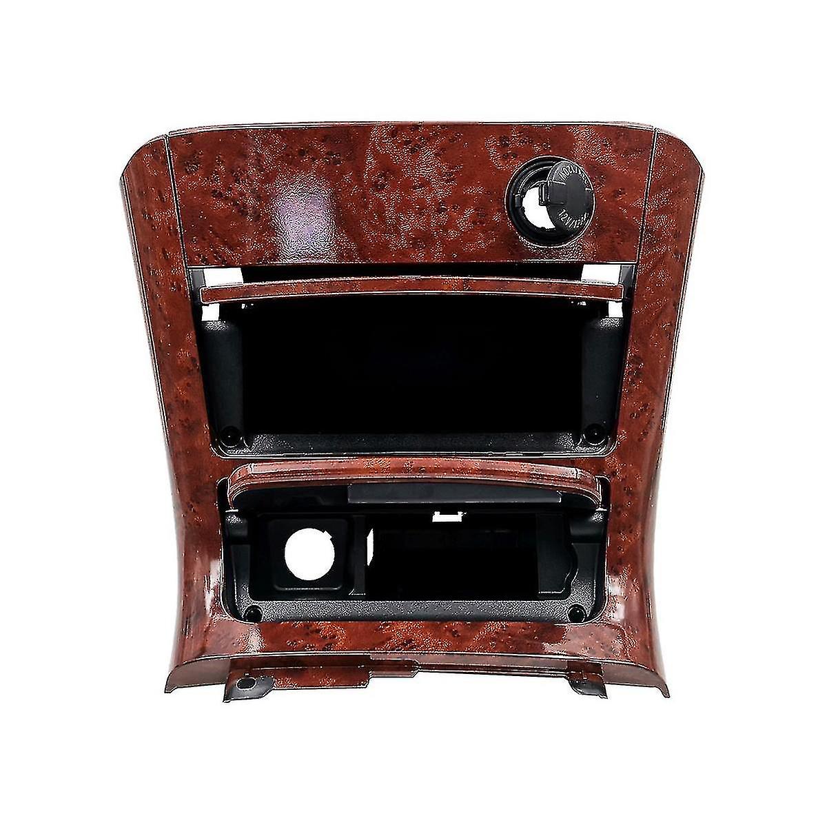 Car Control Gear Shift Storage Box Panel Assembly For 2002-2007 Peach Wood Grain
