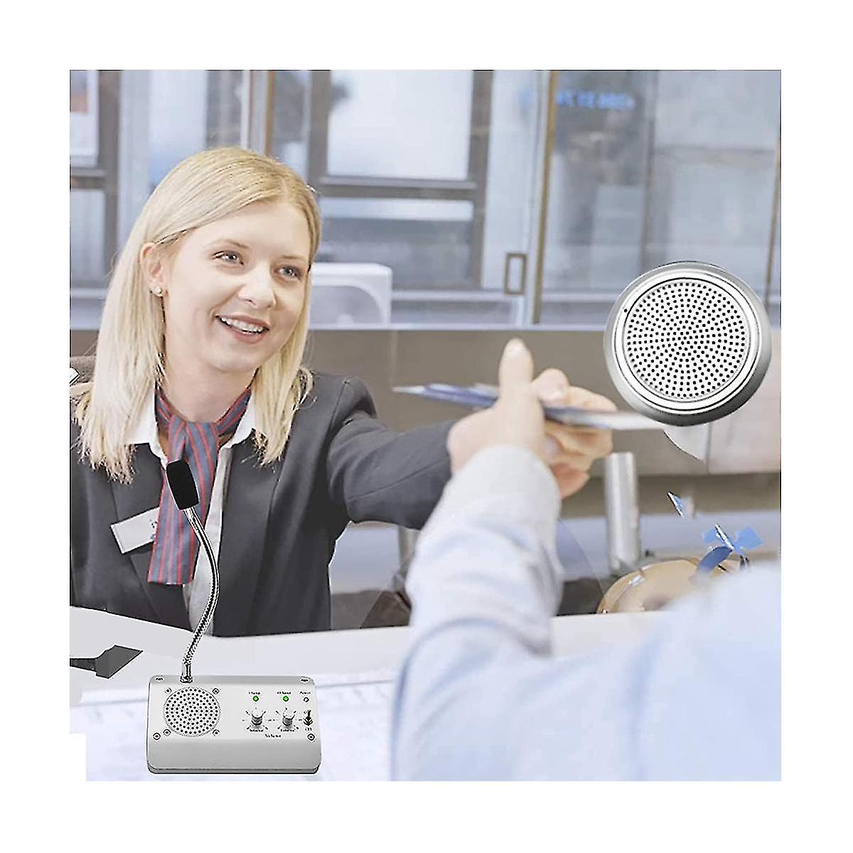 Window Speaker System, Dual Way Window Microphone Intercom Speaker ...