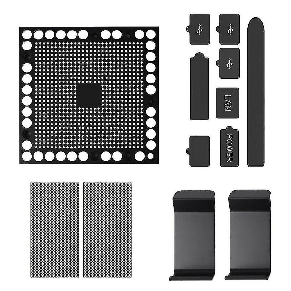 Dust Proof Mesh Filter Jack Stopper Kit Cover For Series X Game Console Plastic Accessories Plugs P
