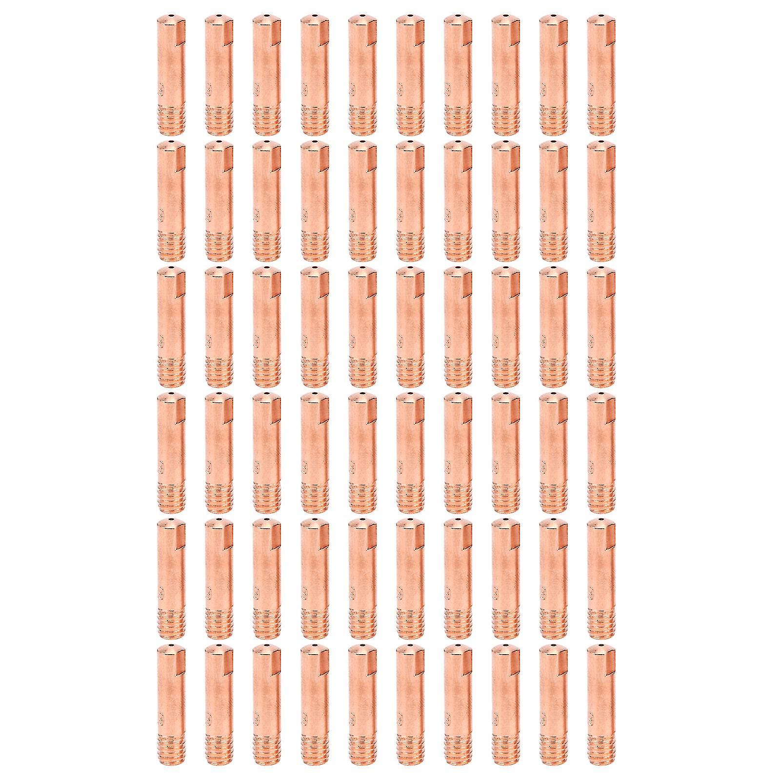 60pcs MIG Welding Contact Tips Copper Conductive Nozzle for Welding Accessories 15AK x 0.9