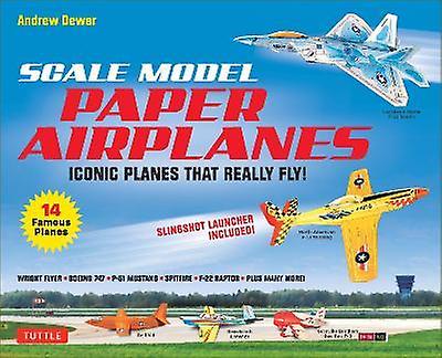 Scale Model Paper Airplanes Kit - Andrew Dewar - Hobbies - Tuttle Publishing - Multiplecomponent retail product