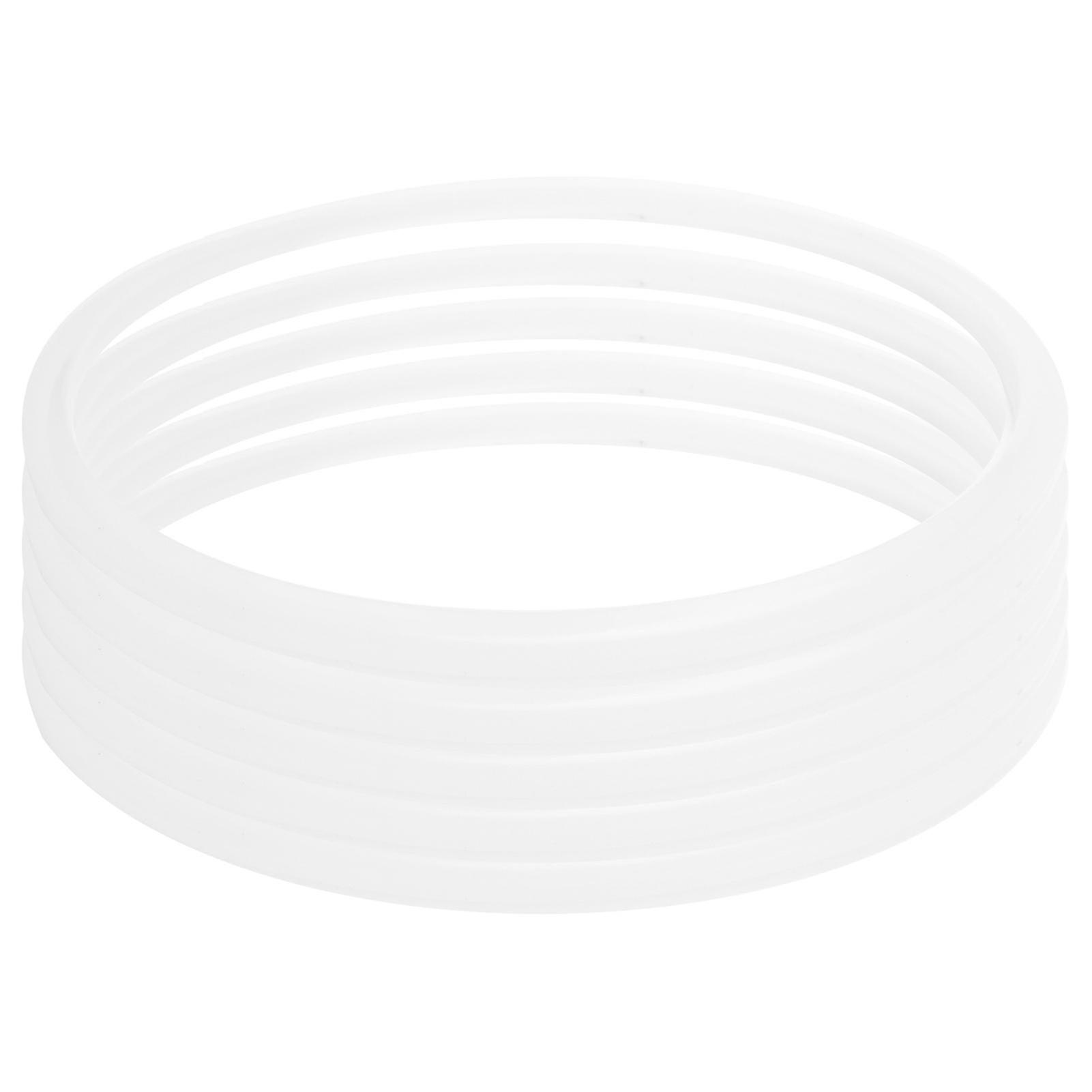 5-Piece Stainless Steel Pressure Cooker Sealing Ring Set - Durable Clear Gaskets for Universal Use in Instant Pots and More(22cm)