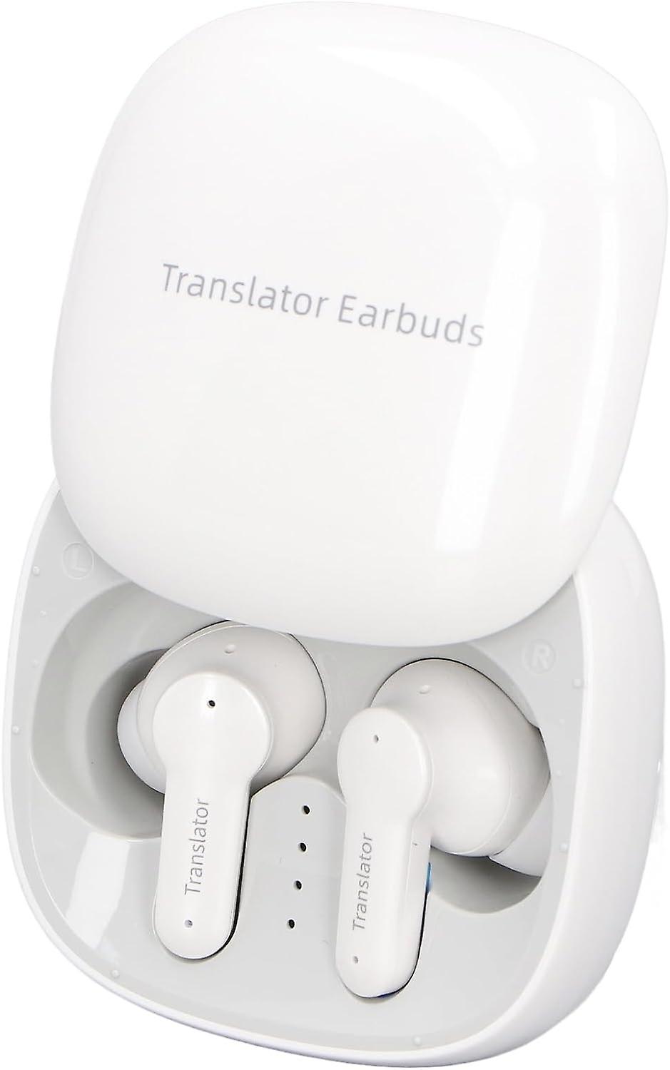 Language Translator Earbuds, Two Way Translator Device with APP for 144 Languages Online, Noise Redu
