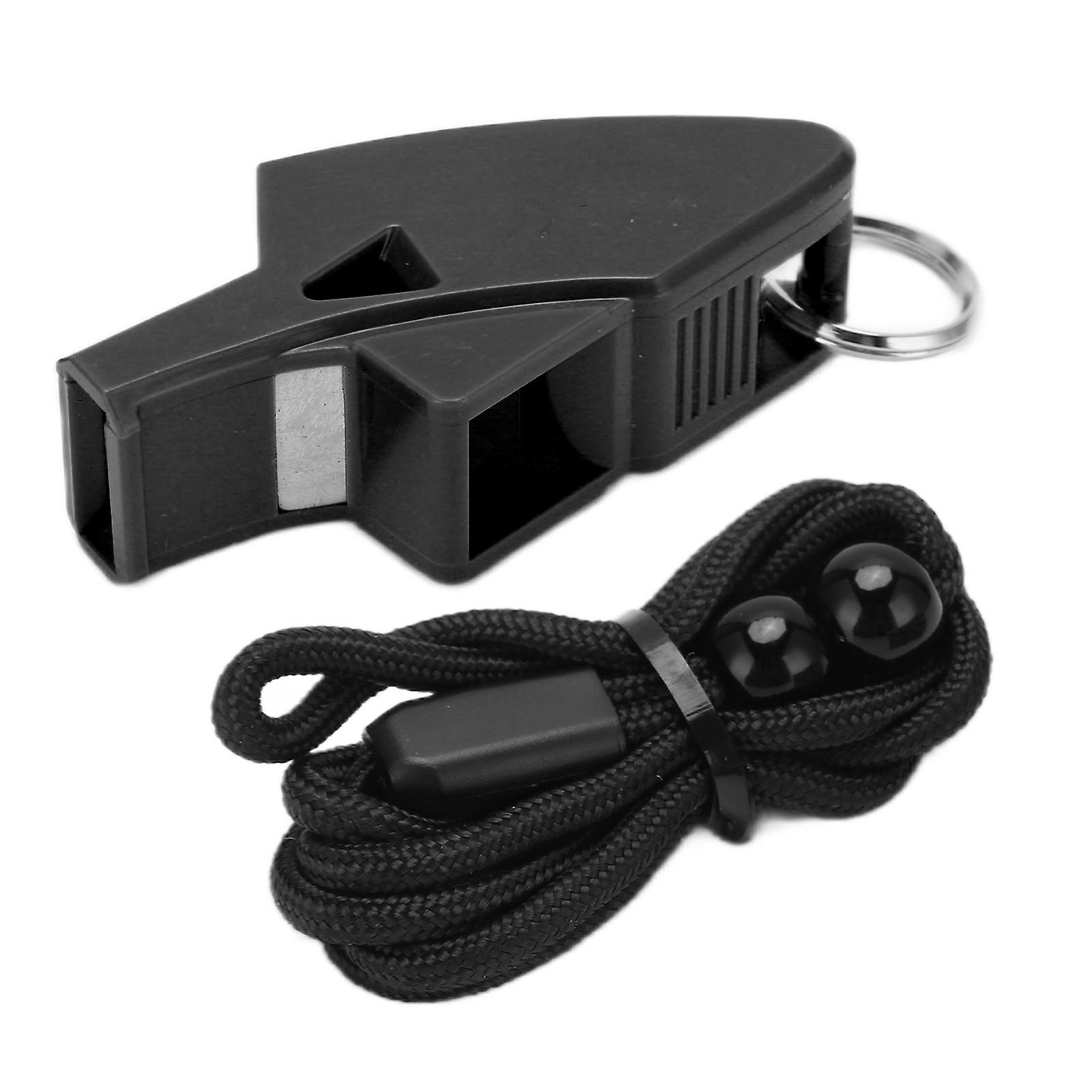 Dolphin Referee Whistle, Sturdy, Durable, Loud and Crisp, Portable, for Competitions, Black
