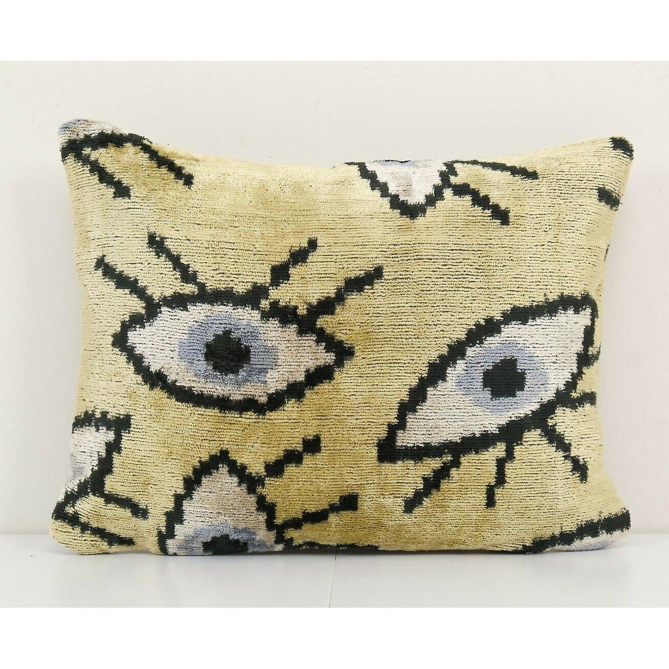Eye Pillow - 真丝民族天鹅绒腰枕套