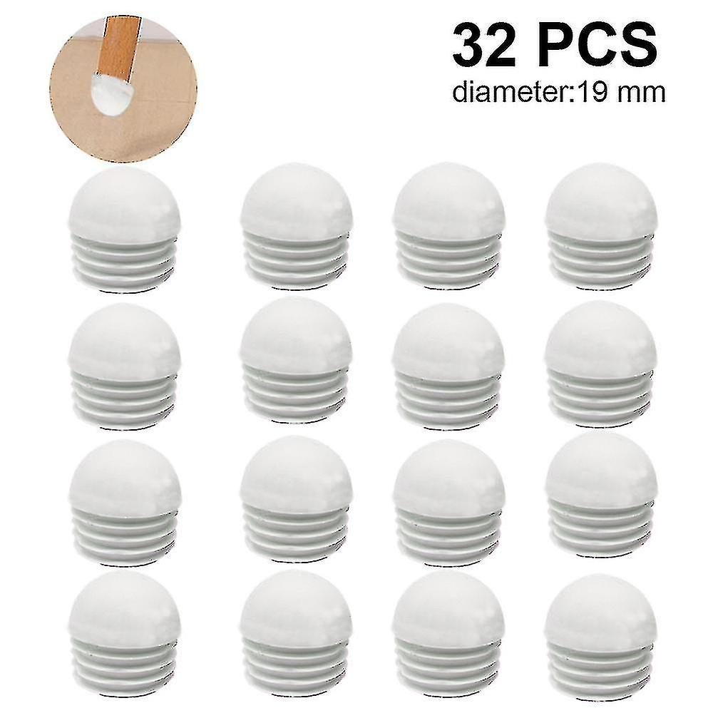 32 Pieces Pipe Plugs, Round End Cap, Pipe, Lamellar Plugs-YUHAO