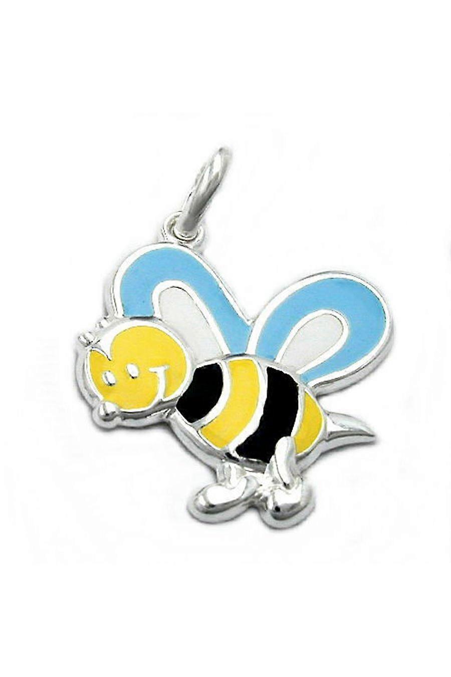 Pendant Bee Yellow-black Silver 925 - Gl92364