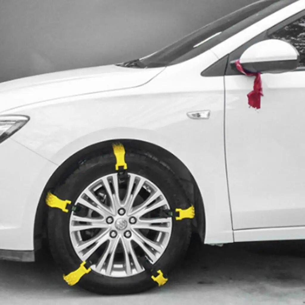 10 car snow chains SUV adjustable emergency thickened tire~4534