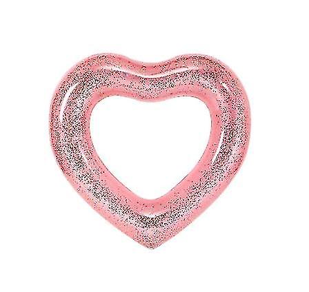 Heart Shaped Swimming Ring Pool Float Ring Inflatable Swim Ring Float Toy