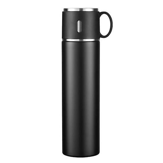 420/500ML Vacuum Cup with Leak-Proof Cup Lid Removable Nozzle Stainless Steel Water Bottle Anti-slip Bottom Insulated Water Bottle
