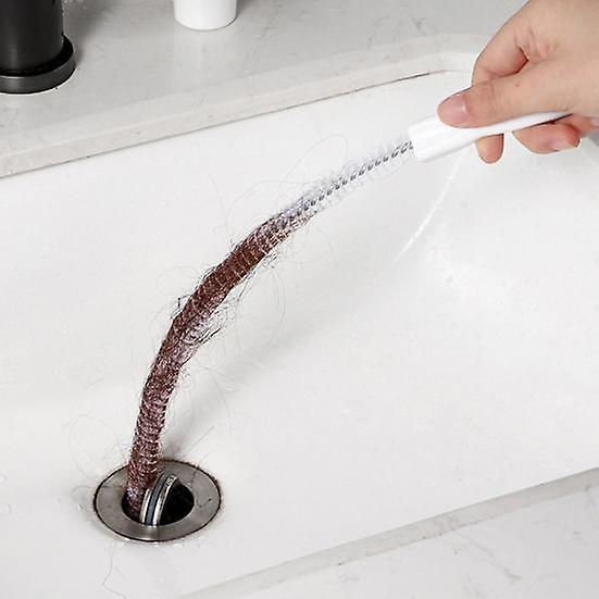 Pipe Brush Rustproof Cleaning Plastic Practical Good Grip Drain Household Supplies