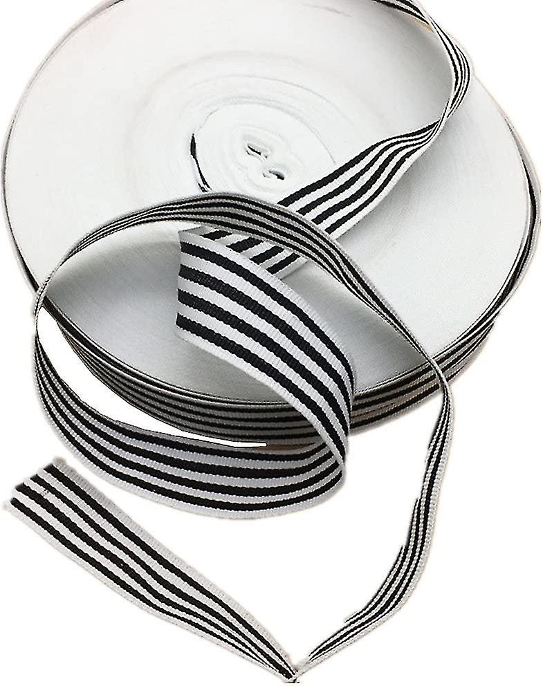 45 Meters Stripe Grosgrain Ribbon Striped Fabric Lace Trimming Ribbon Strap Belt Width 2.5cm