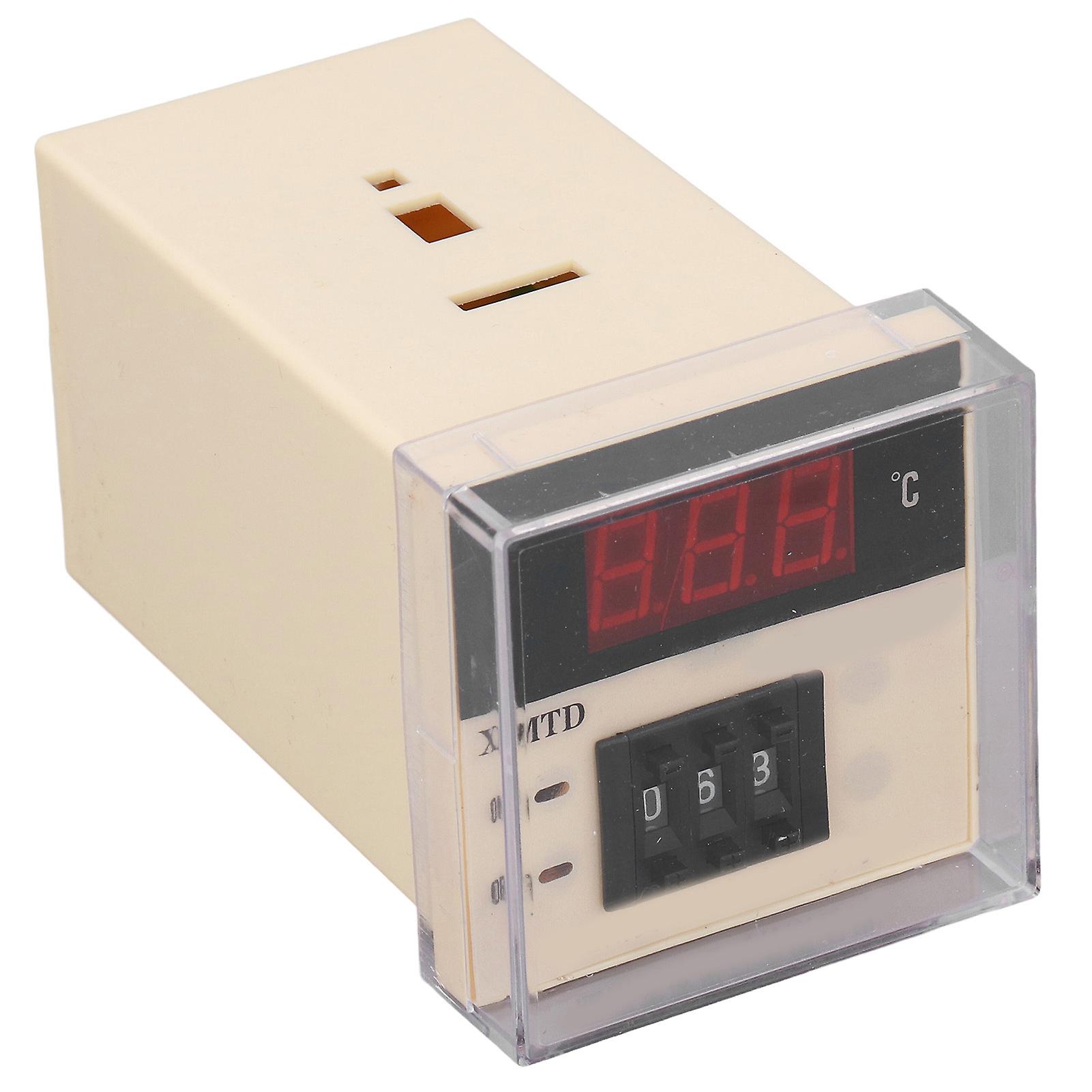 220VAC ABS Adjustable E Type Digital Temperature Controller for Food Machinery 0 - 999℃