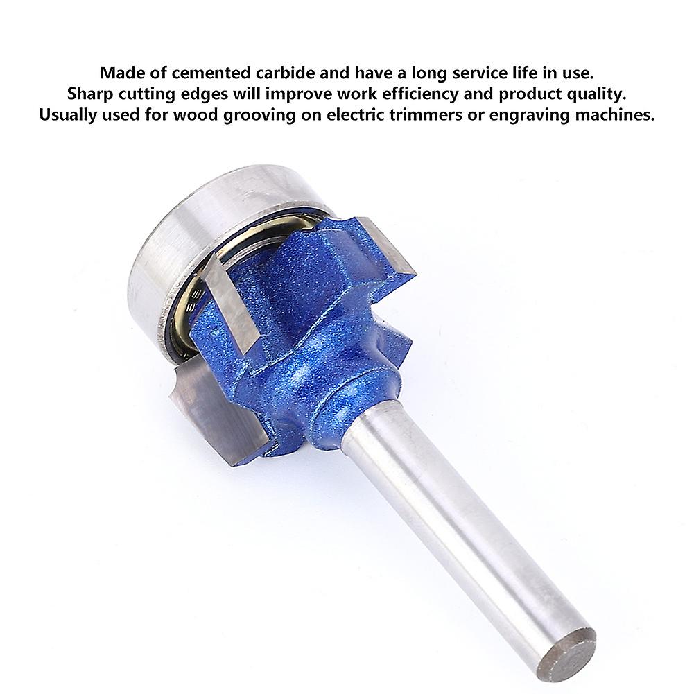 4-Tooth 8mm Round Carbide Milling Cutter Router Bit 8XR3