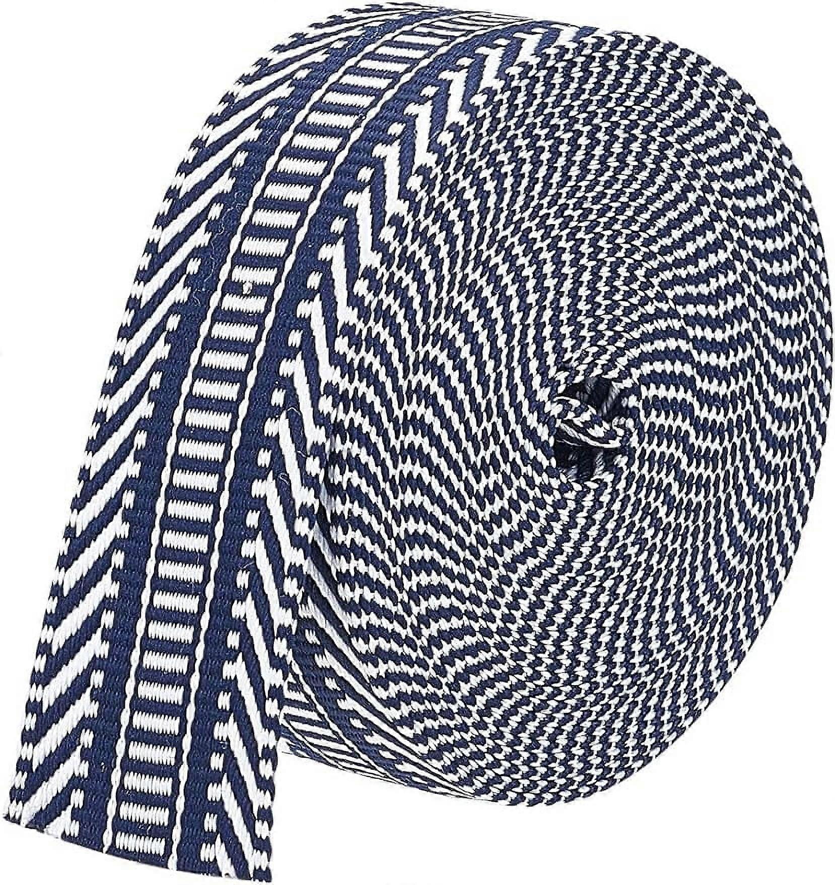 5Yards Polyester Jacquard Webbing 1-1/2 inch Stripe Pattern Strap Sewing Webbing Woven Ribbon