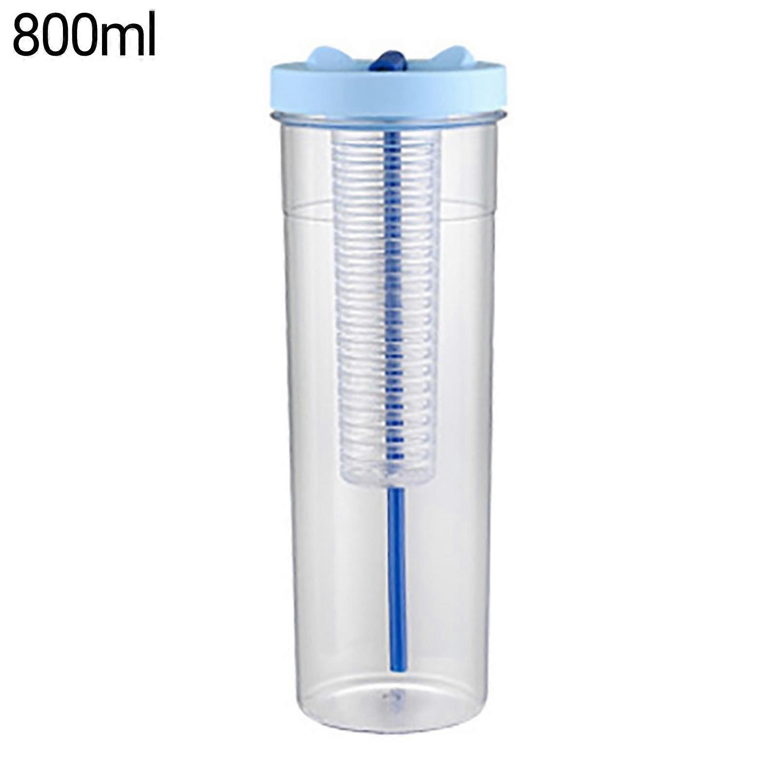 670/800ml Water Cup Large Capacity Fruits Filter Plastic Summer Portable Water Bottle with Straw for Home