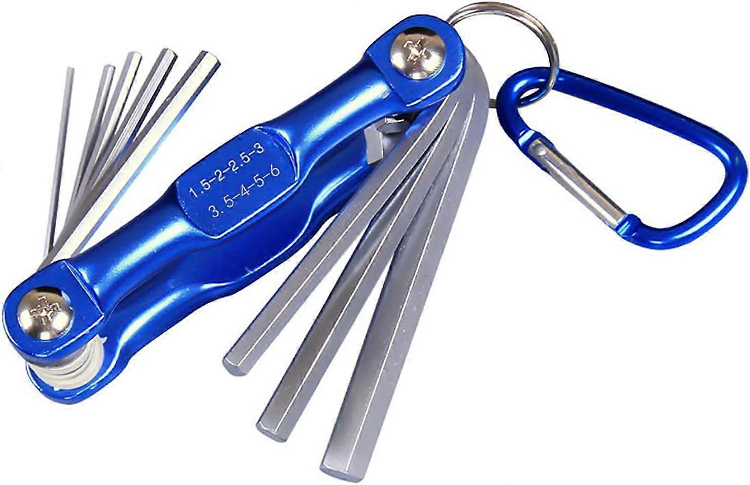 Folding Wrench Set Metric Hexagonal Hex Screwdriver Metric Inner Hex 8-Piece Set