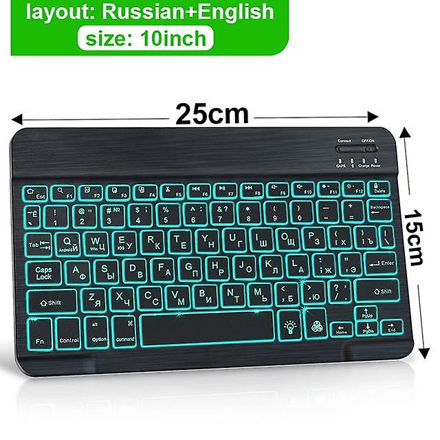 Rgb Bluetooth Keyboard And Mouse Set Russian Spainish Wireless Keyboard Mouse Combo Rechargeable Rgb Mouse For Ipad Laptop