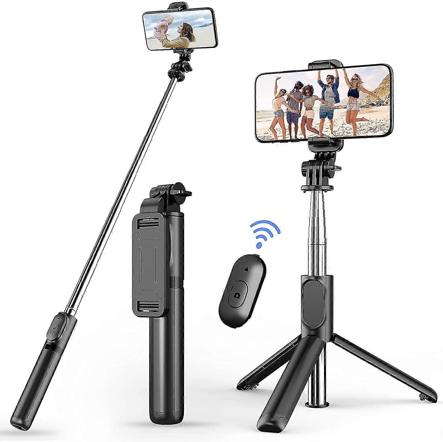 Selfie Stick Tripod With Detachable Wireless Remote