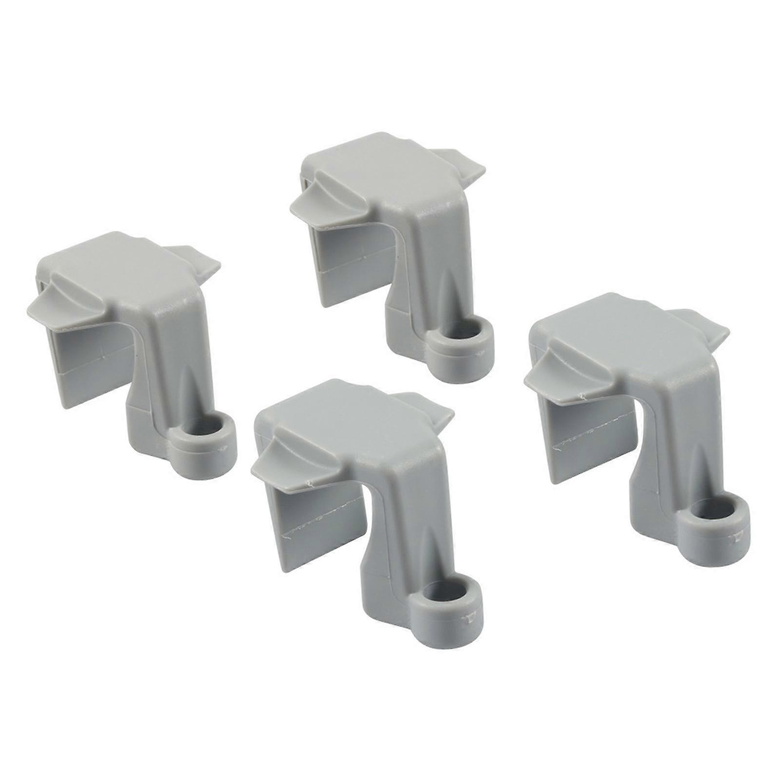 4 Stück Ponton Boot Kotflügel Clip Ponton Boot Square Rail Kotflügel Aufhänger Grau