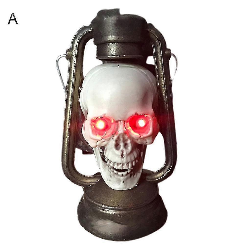 ハロウィン怖い小道具スカルヘッドランタンお化け屋敷脱出部屋デコレーションハイ