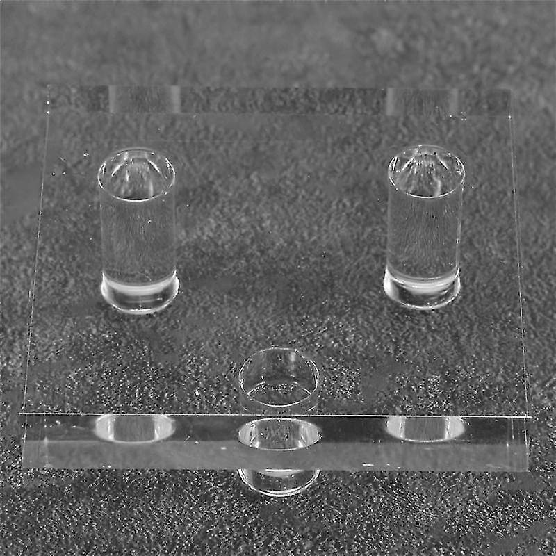 Acrylic Display Holder 4 PCS Clear Display Easel Stands for Fossil Coral Geodes Rock Mineral Small Collectibles,S