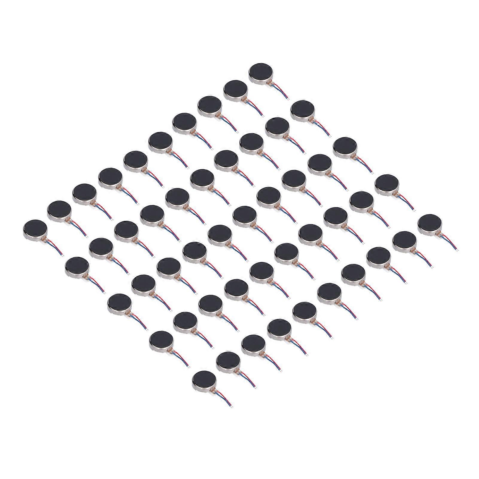 50Pcs Mini Vibration Motors DC 3V 10x2.7mm Anti Interference Small Lightweight Low Noise Micro Vibrating Motor
