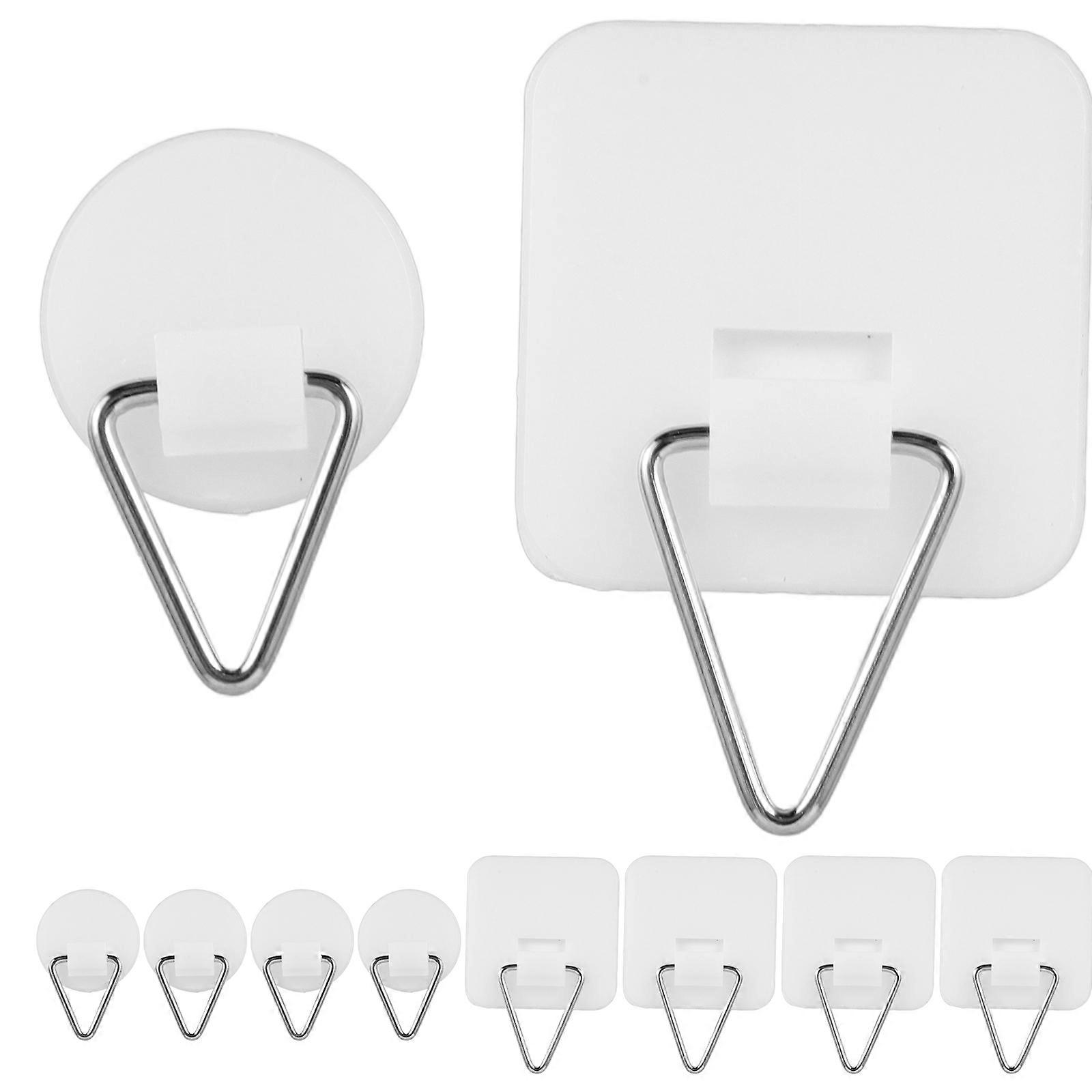 20pcs Traceless Adhesive Wall Hooks Picture Wall Hangers Plate Hangers