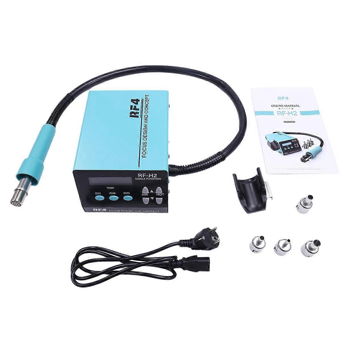 RF-H2 1000W Fast Desoldering Hot Air Tool Soldering Station Digital Intelligent BGA Rework Station to PCB Chip EU Plug
